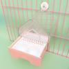 Parrot Bathing Box Accessories Food Feeder Easy Cleaning Bath Tub Bird Shower for Budgerigar