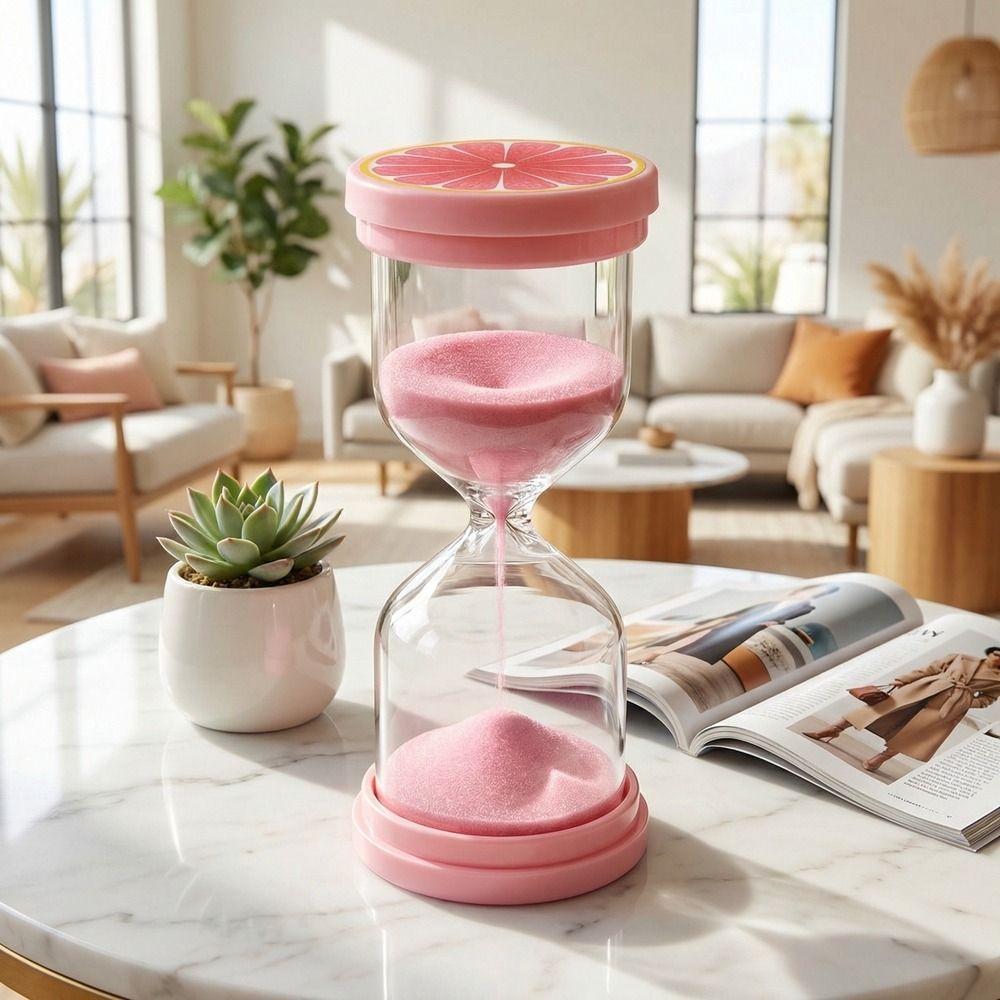 Marcaron Fruit Pattern Hourglass Colorful Sand Clock Timer 3/8/16/30 Minutes Hourglass Kid Gift
