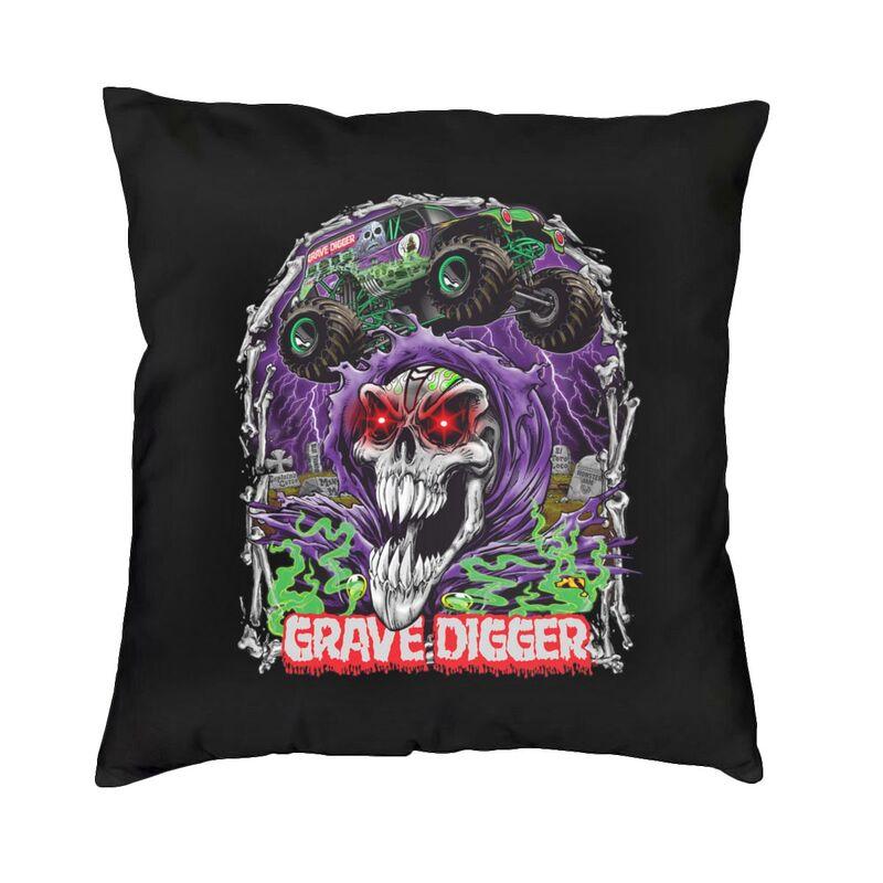 Чехол на подушку Monster Jam Grave Digger Монстр-трак 40x40 см Декор для дома Печать Наволочка для дивана Двусторонний