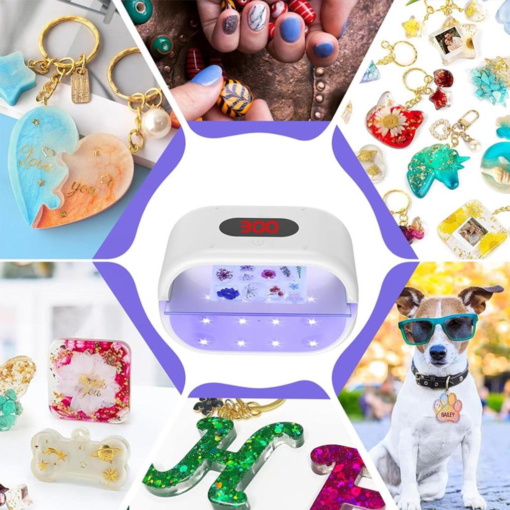 Dual Sided UV Resin Curing Lamp Uv Resin Solidifier For Jewelry Making And DIY Crafts With Fast Two Way Hardening