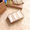 Opening Window Black Walnut Cufflinks Box Magnetic Cover Jewelry Ring Holder  for Proposal Rings
