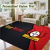 Crystal Velvet Square Rug Custom NameBayer Leverkusen Football Pattern Non Slip Home Floor Decor Rug