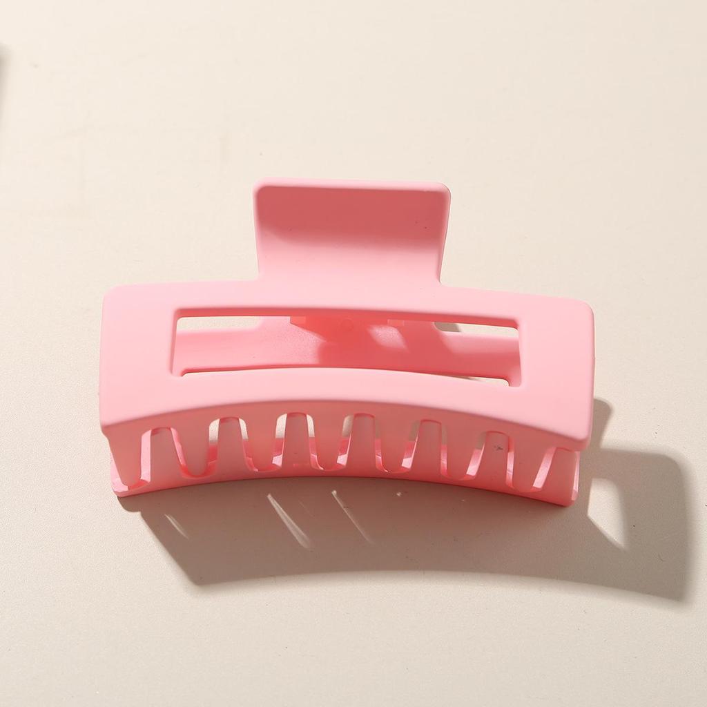 8.5CM x 10.5CM Rectangular Matte PS Hair Clip - Simple Shark Hair Accessory