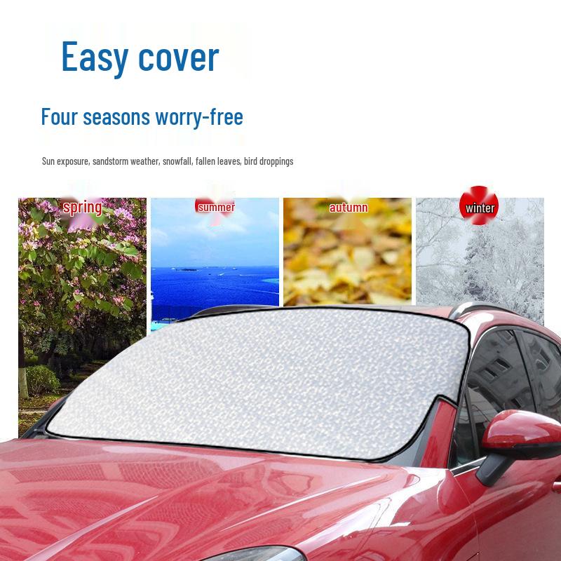 145x90см Автомобильный солнцезащитный козырек и защита от мороза: Однослойная алюминиевая пленка для защиты лобового стекла