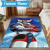 Custom Name Robot Dreams Space Rug Game Carpet, Floor Mat for Bedroom Living Room Entryway Rug, Home Decor Idea Gift for Christmas birthday