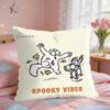 SSimonsCat Cute Cushion Cover Square Short Plush Pillow Case Living Room Sofa Home Decor Funda X