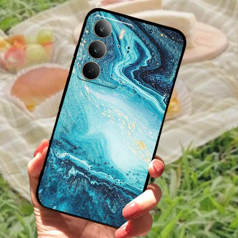 Чехол для Realme C75 Ударопрочный ТПУ Силиконовый Чехол для Телефона Для Oppo Realme C75 4G Fundas Бампер Чехол Модный Мягкий Защитный Корпус