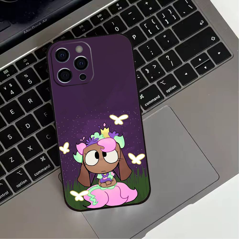 B-Bassie Phone Case For iPhone 17,16,15,14,13,12,11 Plus,Pro Max,XS,Soft Silicone Black Cover
