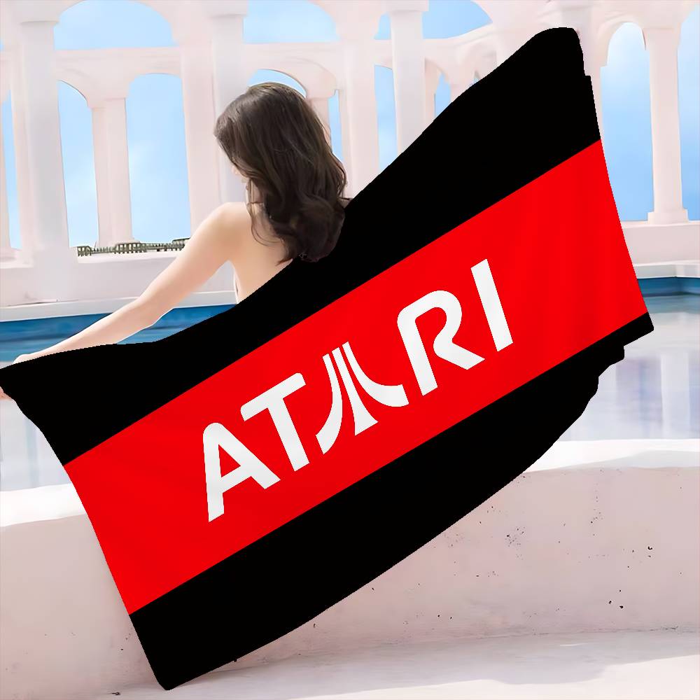A-Atari Logo Microfiber Beach Towel Absorbent Quick dry Soft Yoga Swimming Resort Mountain Climbing Towel