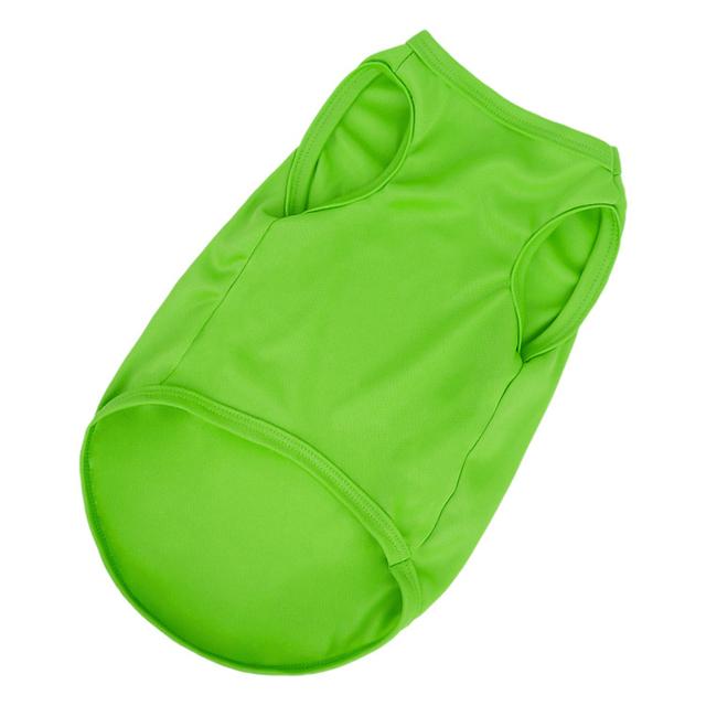 XS-XXL Летняя футболка из чистого хлопка для щенков, мягкая однотонная майка для собак, футболки с рисунком кошек для маленьких, средних и больших собак