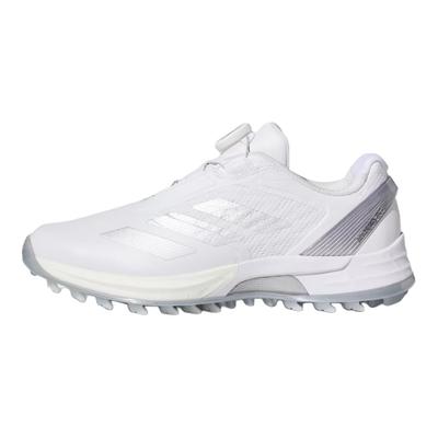 Adizero Zg Бесшипованные Модные Удобные Низкие Гольф-туфли Женские Гольф-туфли Бело-Серебристые JS1764