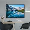 Mountains At Lake Nature Beautiful Scenery Poster Sea Boat Landscape Canvas Painting Wall Art for Living Room Home Decor