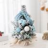 Mini Christmas Tree Small Tabletop Artificial Flocked Tree with Balls