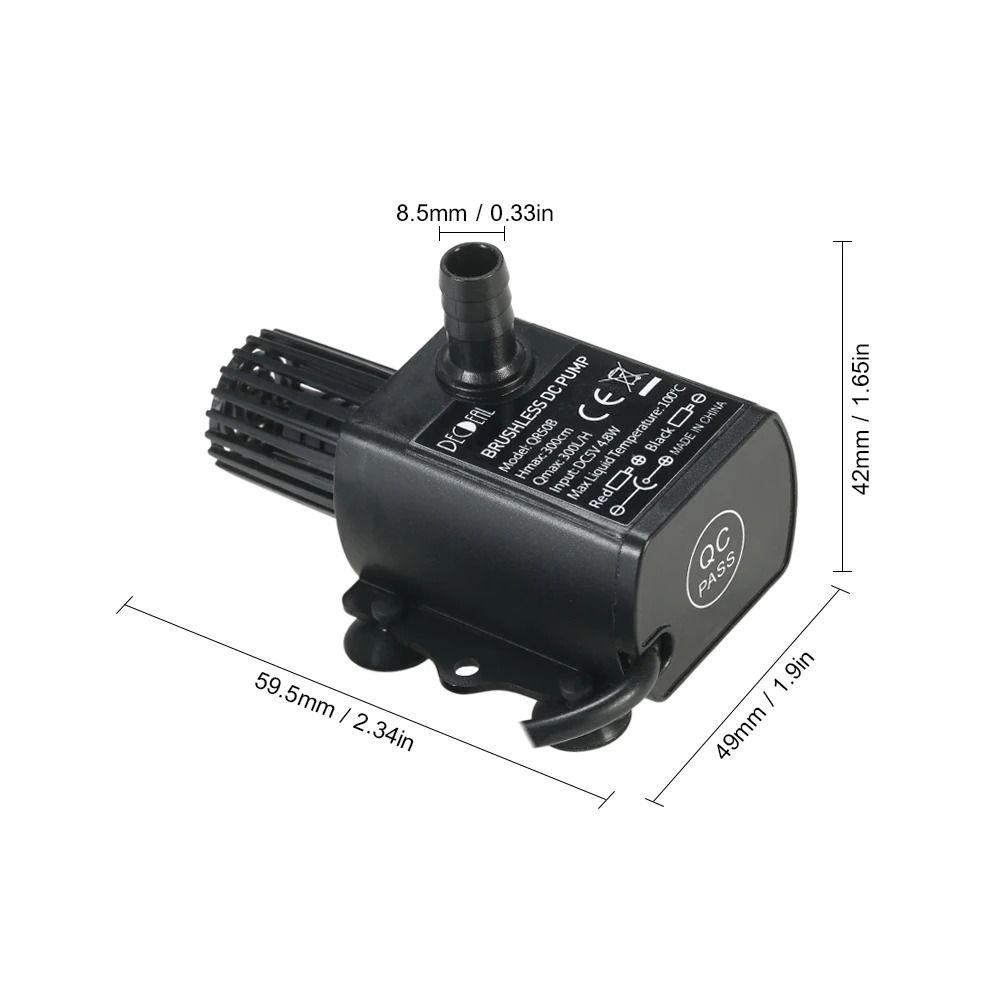 USB Submersible Pump 5V 2.4W 4.8W Garden Fountain Fish Pond Aquarium