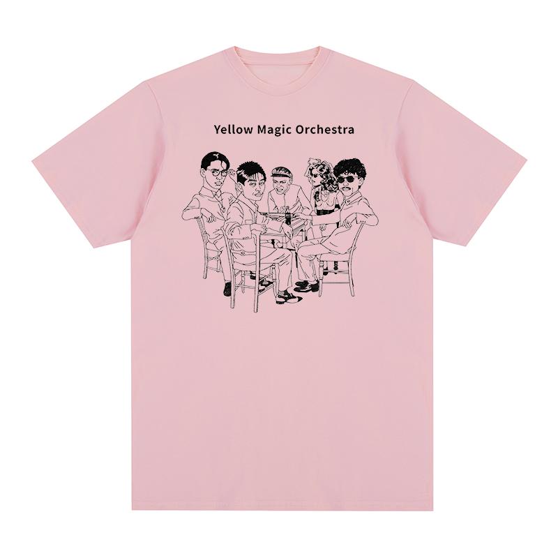 Yellow Magic Orchestra YMO Tshirt Haruomi Hosono Ryuichi Sakamoto Kraftwerk Cotton Men T shirt New Tee Tshirt Womens Tops