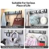 YUNJIEYA Folding Door Hooks Towel Hanger Nail Free Punch Wall Rack  Hook Coat Clothes Holder for Bathroom Kitchen Accessories