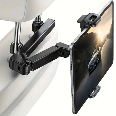 Автомобильный держатель для планшета на подголовник iPad Автомобильный телескопический держатель для планшета на заднее сиденье Зажим-кронштейн Универсальный зажим для телефона на спинку сиденья
