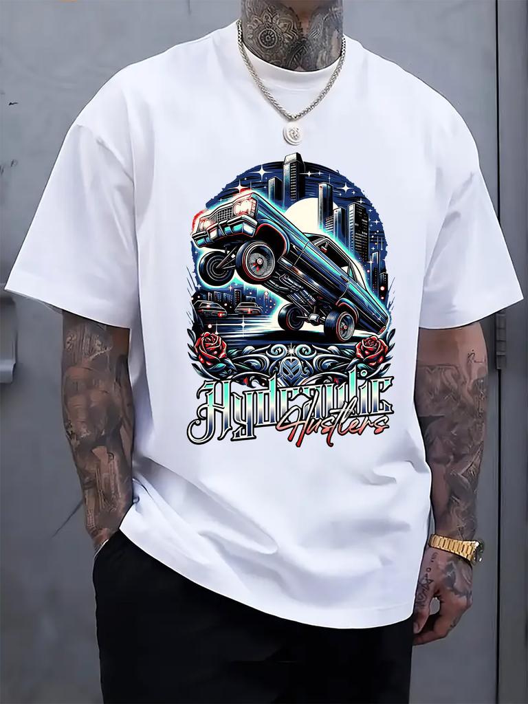 Car Enthusiast Graphic Tshirt - Urban Nightscape and Hot ...