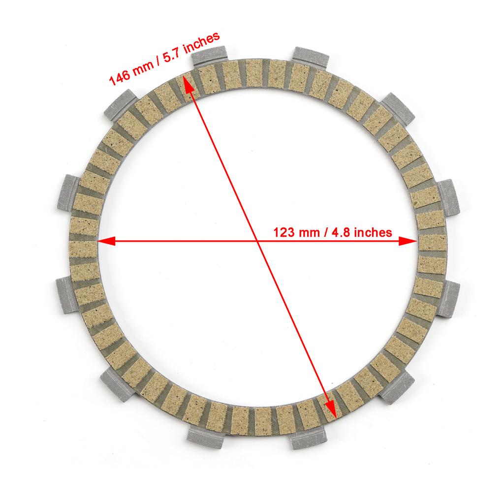 Clutch Friction Plate Kit for Kawasaki EX500 Ninja 500 1994-2005 13088-1013
