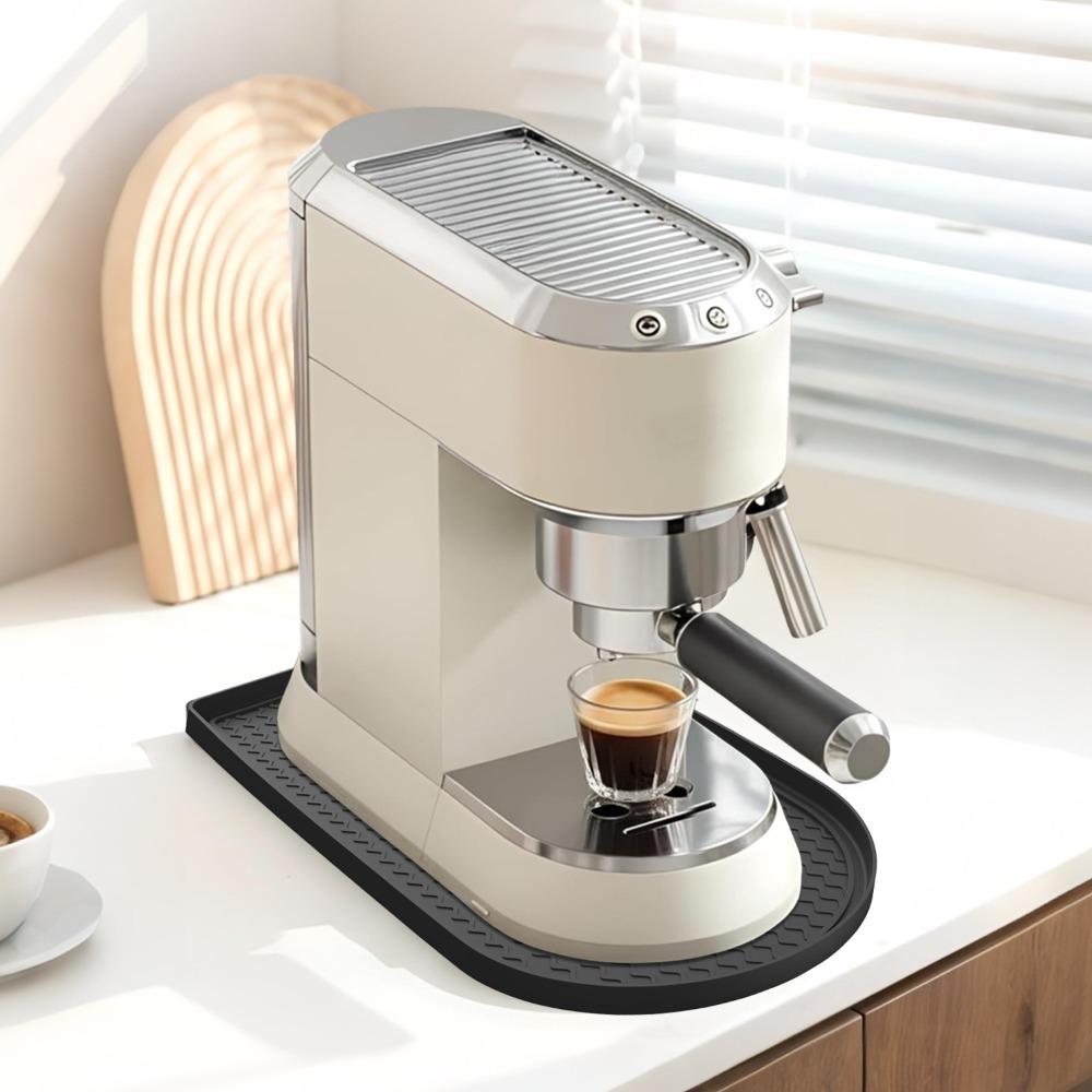 Non-slip Coffee Maker Tray Wear-resistant Coffee Bar Mat Silicone Coffee Machine Mat  Home