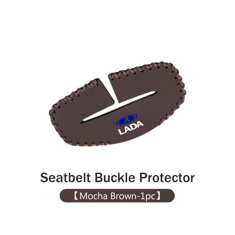 Car Seatbelt Protector Leather Anti Collision Scratch Resistant Cover For Lada Niva Vesta 4X4 Samara Kalina Largus Priora Granta XSG4