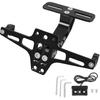 Motorcycle License Plate Bracket Holder CNC Aluminum Black Universal Fender Eliminator Kit With Plate Light