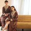 European Plus Size Flannel Nightgown & Coral Fleece Bathrobe - Winter Collection for Couples