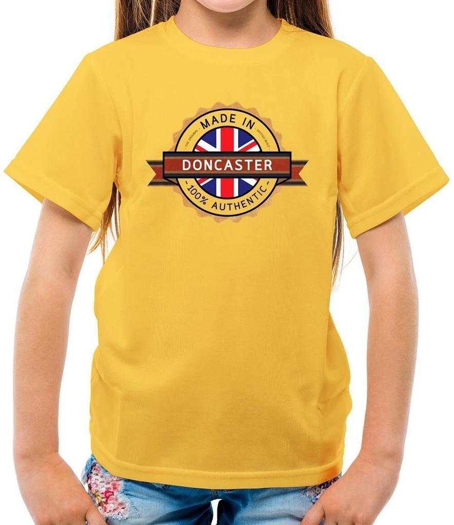 Made In Doncaster - Kids T-Shirt - Town City Village Born Love Live Homewtown