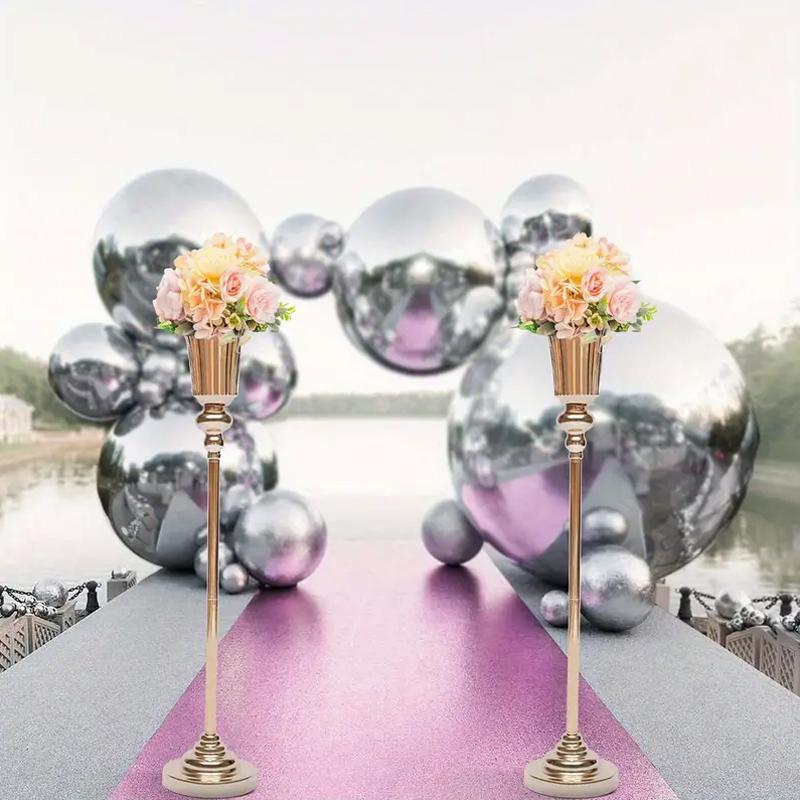 1 шт. металлическая подставка для цветов для вечеринки, свадьбы, вазы, украшения обеденного стола, труба, дорога, ведущая на мероприятие, годовщину церемонии
