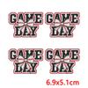 10PCS Baseball Themed Iron On Patches, Baseball Mama Bow Embroidery Patches, Patches for Clothing DIY Decoration