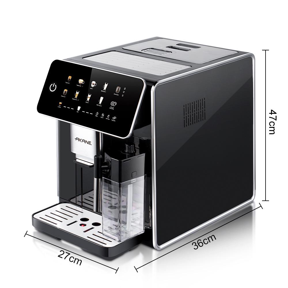 AKANE Cross-European Fully Automatic Coffee Machine with Latte Art Milk Frother & Self-Cleaning