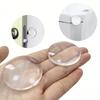 6Pcs Door Knob Wall Shield Clear Soft Rubber Door Stopper Door Handle Bumper Mute Stickers Wall Protector Muffler Pad Protective Plug