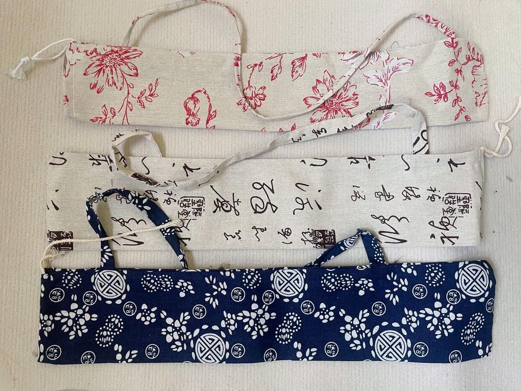 Oil Paper Umbrella Garden Bag Blue And White Porcelain Umbrella Cover Performance Portable Cloth Straight Handle Chinese