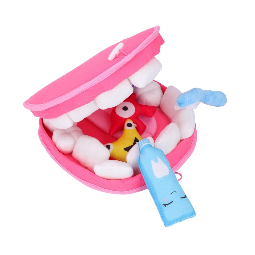 Мягкие игрушки для зубов из полипропиленового хлопка, обучающие чистке зубов для детей раннего возраста, развивающие игрушки для ухода за полостью рта