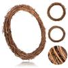 Rattan Wreath Eco-friendly Home Decor Portable Xmas Flexible Dried Rattan Ring for Garden