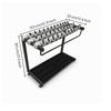 Lockable Umbrella Stand Modern Holder with Base Tray Stylish Organizer