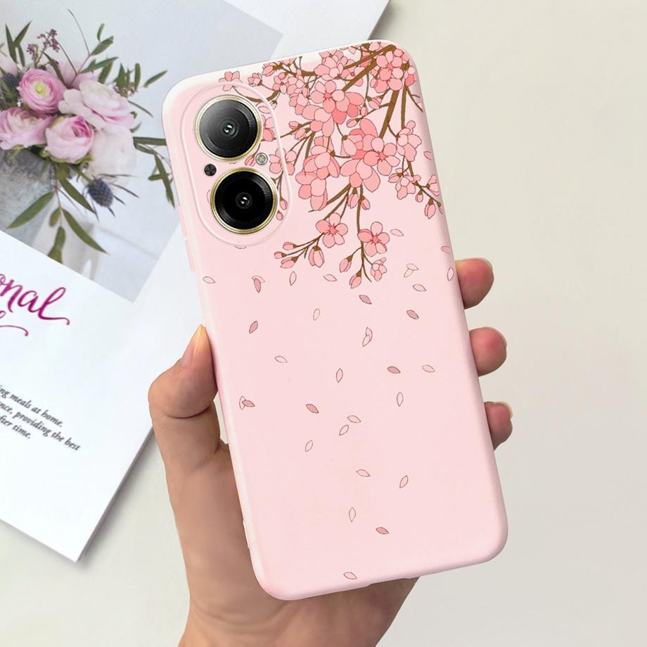 Case For Oppo Realme C67 4G RMX389 Phone Cases Black Cat Moon Night Soft Silicone Shockproof Back Cover For RealmeC67 4G Funda