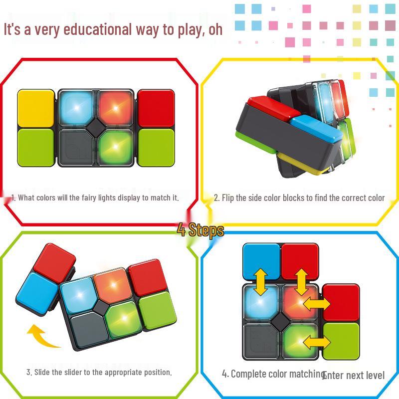 Трансграничный музыкальный кубик Рубика Flipslide портативная игра