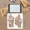 ПЭТ трафареты с вырезами для рисования, для DIY скрапбукинга, фотоальбома, людей, 30x30 см