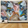 Psychedelic Marble Abstract Tapestry Gold Foil Colorful Boho Art Home Decoration Rug Hippie Wall Hanging Mandala Tapestry