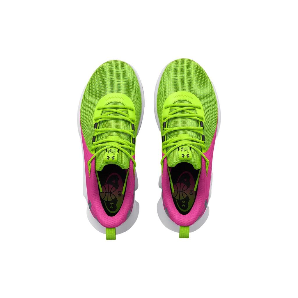 Under Armour Унисекс Баскетбольные кроссовки Flow FUTR X 2 Лаймовый всплеск/Бунтарский розовый 3026288-300