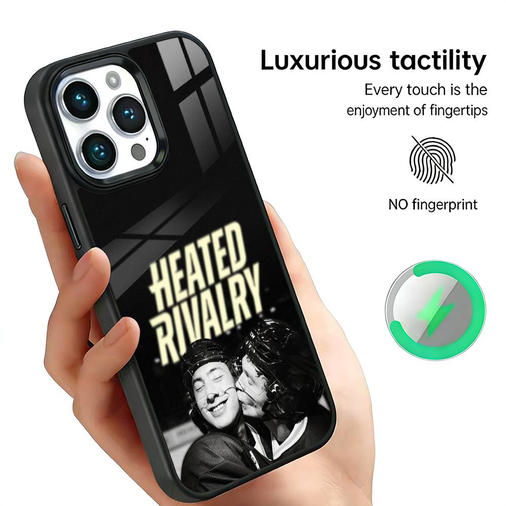 H-Heated Rivalry Phone Case For IPhone17 16 15 14 13 12 11 Plus Pro Max Plus Wireless Charger Cover Funda