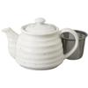 Ale-net Teapot, 480cc, White, with Strainer, Mino Ware, Made In Japan, Tea Utensil, Kyusu (Kyusu), Commercial Use, Hotel, Inn, Pot