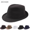Summer Solid Color Men's and Women's Jazz Hats Outdoor Sunscreen Sunshade Cloth Hats Couple Stage Hats Black and White Gift Hats