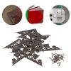 10pcs Metal Flat Angle Edge Guard Antique Bronze Wood Box Corner  Cabinet Edge Protection