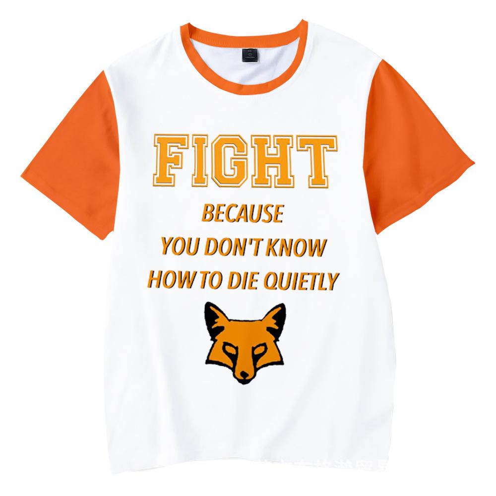 The Foxhole Court Palmetto State Foxes 3D T Shirt Unisex Summer Short Sleeve Funny Tshirt Graphic Tee Streetwear Lacrosse Jersey