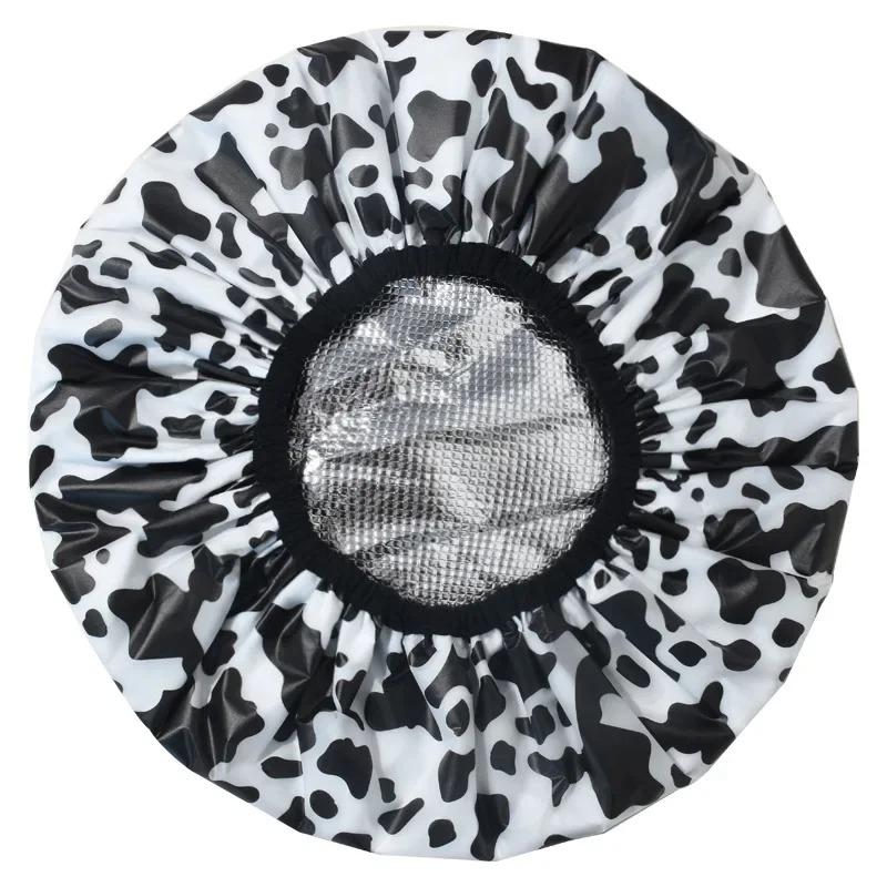 1PC Self-heating Tin Foil Hat Thickened Heating Steam Shower Caps Hair Mask Cap Portable Hair Salon Smooth Hair Oil Baking Cap