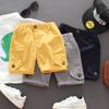 Хлопковые шорты для малышей, малышей, мальчиков, однотонные, весна-лето, хлопковые шорты, одежда для мальчиков 18-24 месяцев