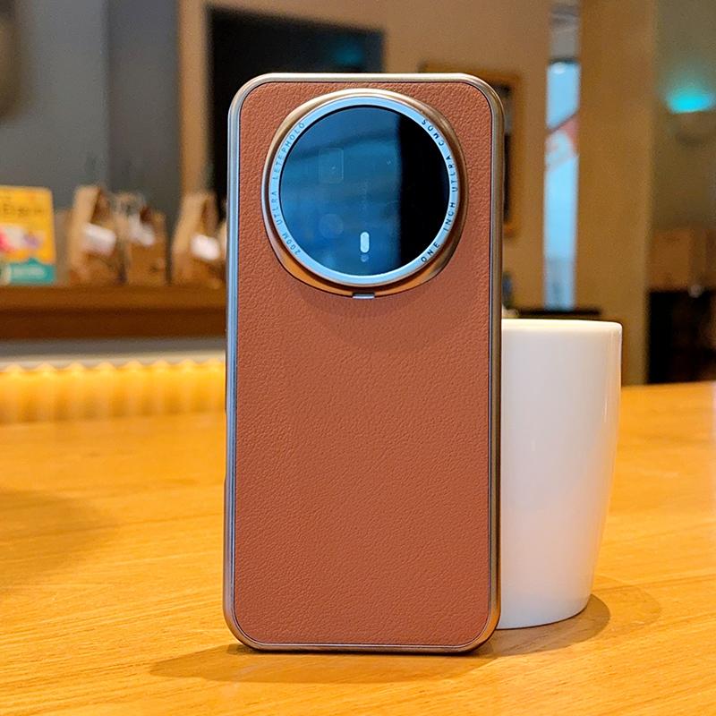 Чехол для Honor Magic 8 Pro Модный чехол с узором личи из ПУ кожи + Электроокрашенная рамка Для HONOR Magic8
