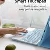 Совместимый чехол-клавиатура Bluetooth для iPad 11 2025 A16, 10-го поколения 10,9" с отсеком для стилуса и сенсорной панелью с подсветкой